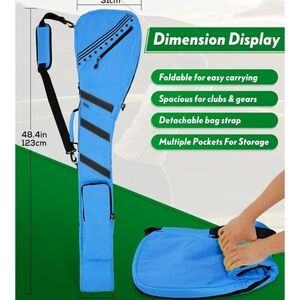 Blue Golf Club Carrying Bag